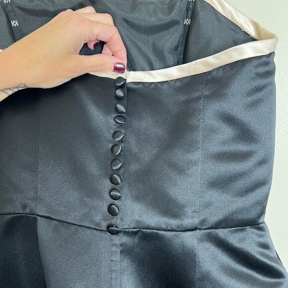 Bill Levkoff Strapless Gown 8 Formal A-Line Prom Bridesmaid Evening Event Maxi - Picture 9 of 10